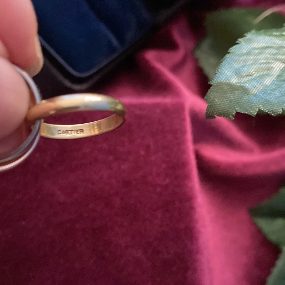 Cartier  18k trinity 3 tone gold , small ring - Picture 9 of 12